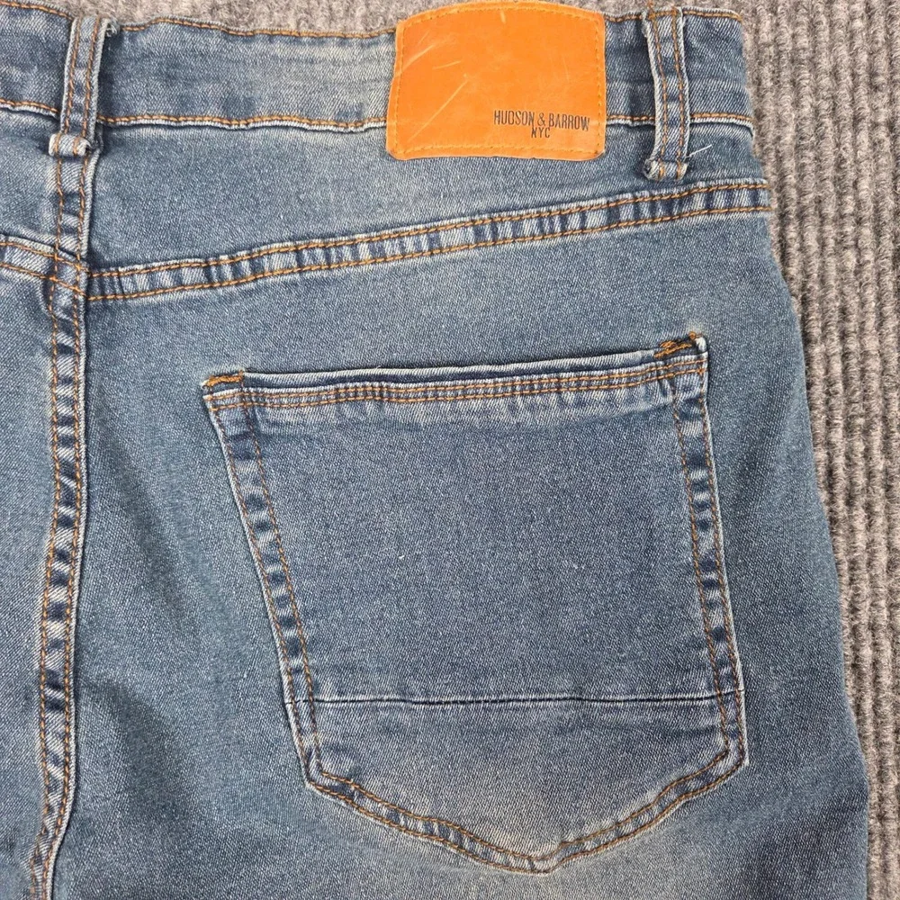 Hudson‎ & Barrow NYC Slim Stretch Jeans Mens 36x32 Medium Wash Denim Pants